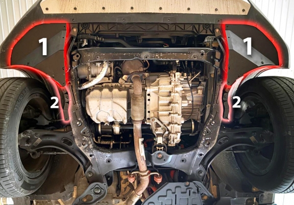 Acél motor, kapcsolószekrény védőlemez BYD Seal U DM-i