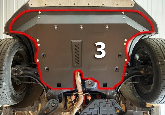 Acél motor, kapcsolószekrény védőlemez BYD Seal U DM-i