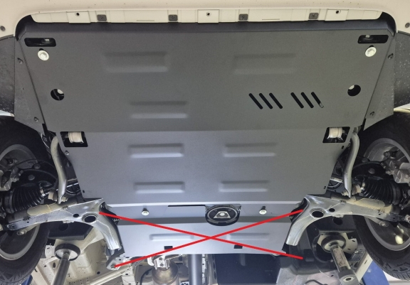 Acél motor, kapcsolószekrény, hűtő védőlemez Vw Crafter