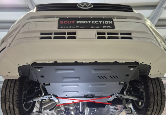 Acél motor, kapcsolószekrény, hűtő védőlemez Vw Crafter