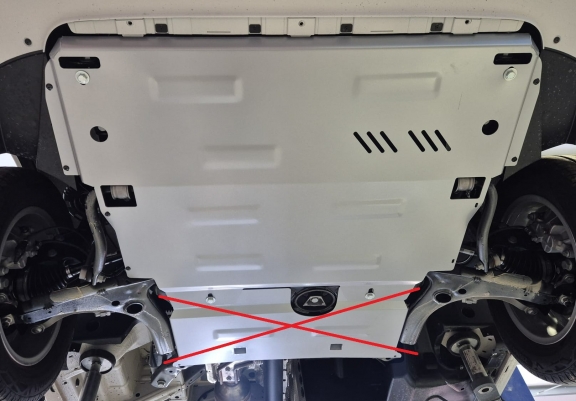 Alumínium motor, kapcsolószekrény, hütő védőlemez Vw Crafter