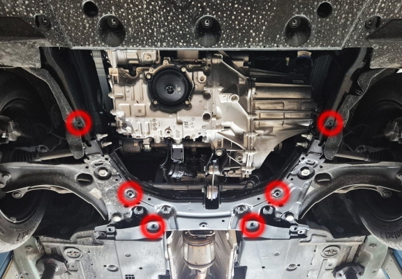 Acél motor, kapcsolószekrény védőlemez Renault Clio 6