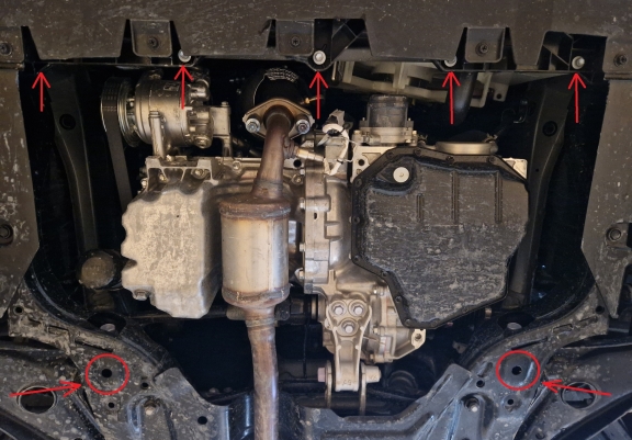Aluminium motor, kapcsolószekrény védőlemez Toyota Aygo X