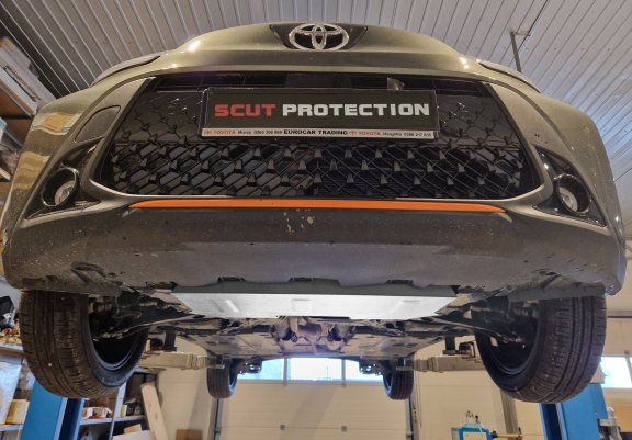 Aluminium motor, kapcsolószekrény védőlemez Toyota Aygo X