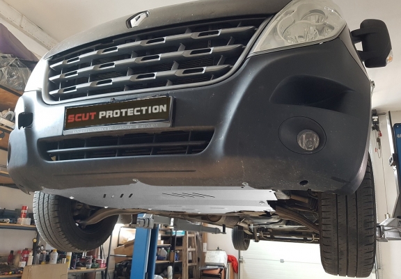 Aluminium motor, kapcsolószekrény védőlemez Nissan NV400