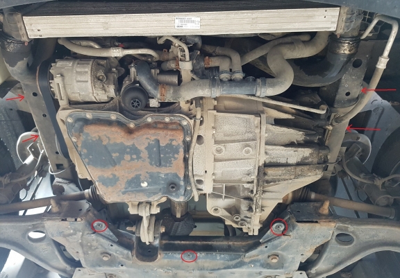 Aluminium motor, kapcsolószekrény védőlemez Nissan NV400