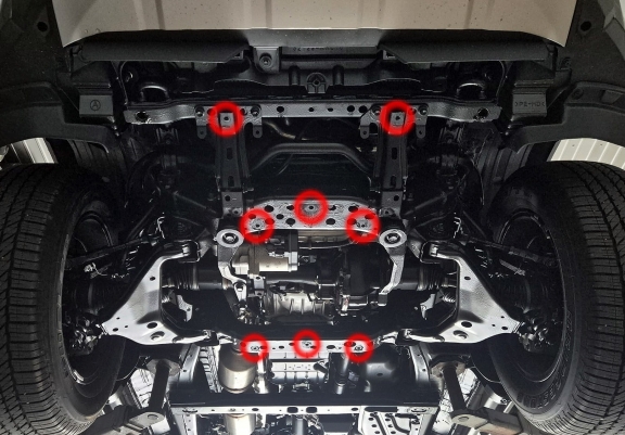 Motor, karter- védő acéllemez Toyota Hilux