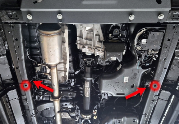 Acél differenciálmű, részecskeszűrő védőlemez Toyota Hilux