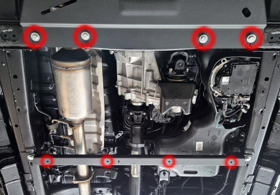 Acél differenciálmű, részecskeszűrő védőlemez Toyota Hilux