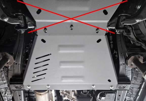 Alumínium kapcsolószekrény védőlemez Toyota Hilux
