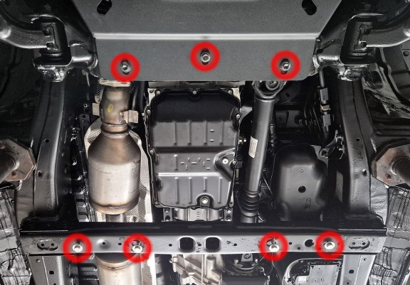 Alumínium kapcsolószekrény védőlemez Toyota Hilux