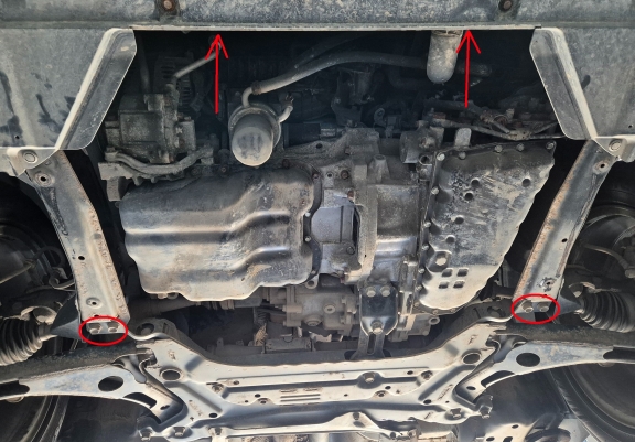 Motor, karter- védő Alumíniumlemez Mitsubishi Eclipse Cross