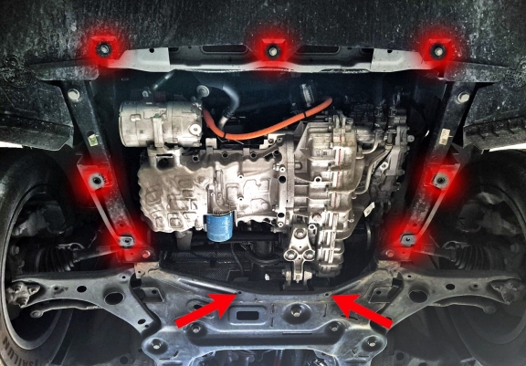 Alumínium motor, sebességváltó, hűtő, első lökhárító védőlemez Chery Tiggo 4