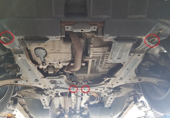 Alumínium motor, sebességváltó, hűtő, első lökhárító védőlemez Honda CR-V