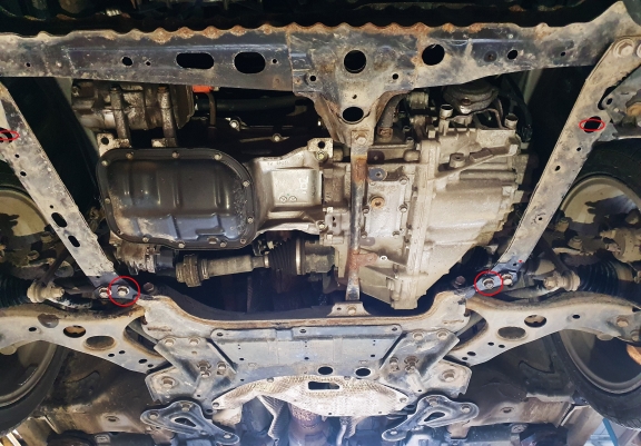 Alumínium motor, sebességváltó, hűtő, első lökhárító védőlemez Toyota Auris