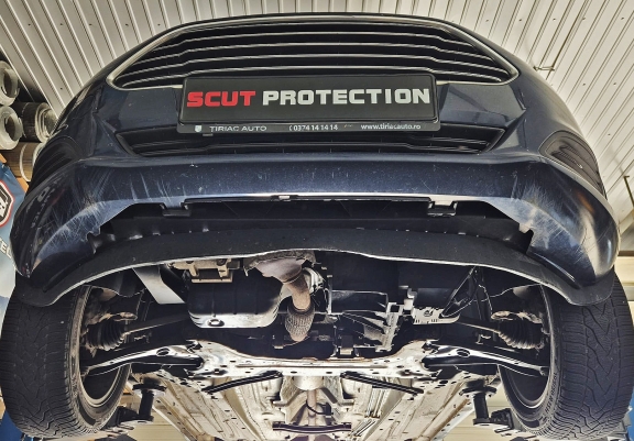 Acél motor, kapcsolószekrény védőlemez Ford Transit Courier