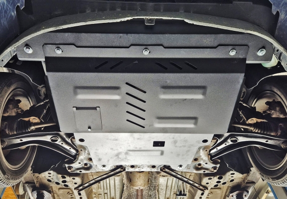 Acél motor, kapcsolószekrény védőlemez Ford Transit Courier